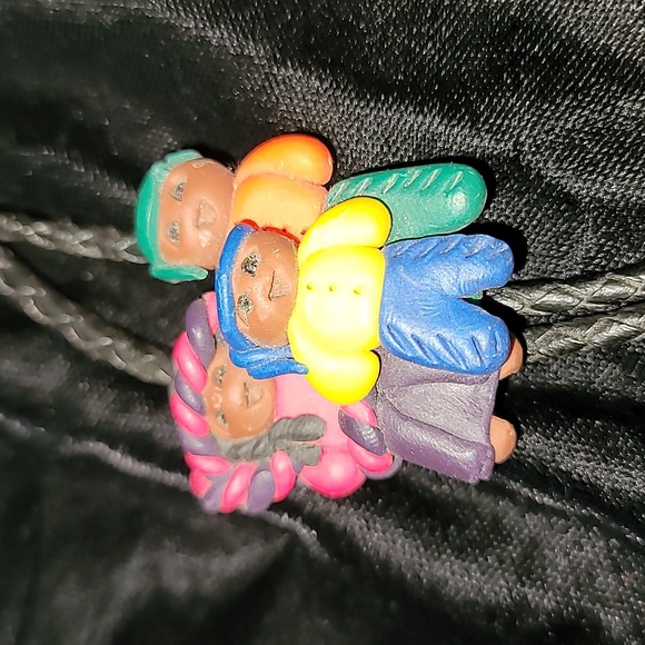 Vintage Handmade Bolo Tie - "Clay Designs" Southwestern Theme - Picture 2 of 9